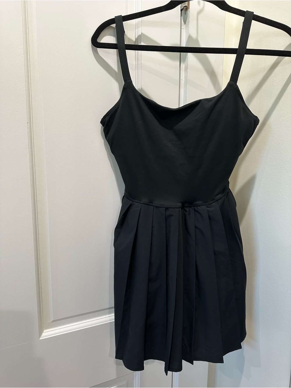 Gilly Hicks Black Pleated Tennis Dress